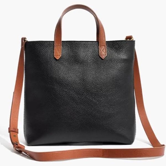 Madewell: The Zip-Top Medium Transport Leather Tote - Picture 1 of 8